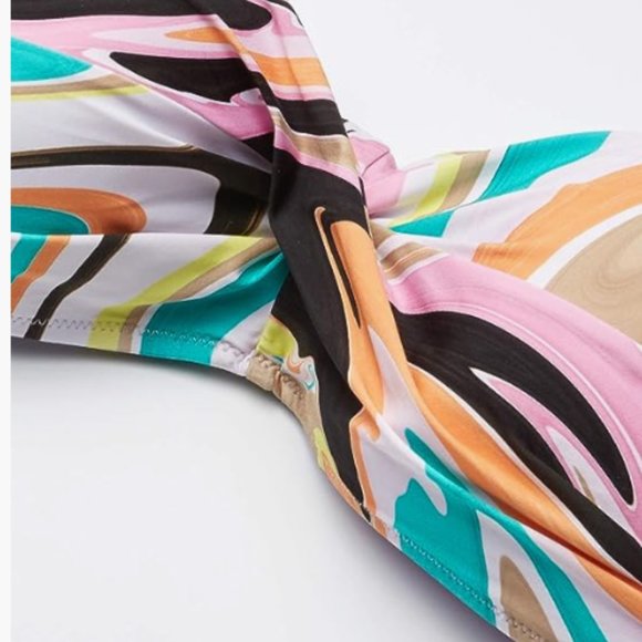 Trina Turk Women's Standard Twist Bandeau Bra Bikini Top - Picture 4 of 4